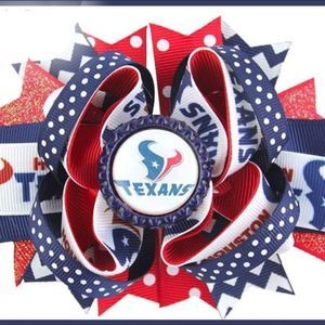 4.5 INCH NFL HOUSTON TEXANS HAIRBOW